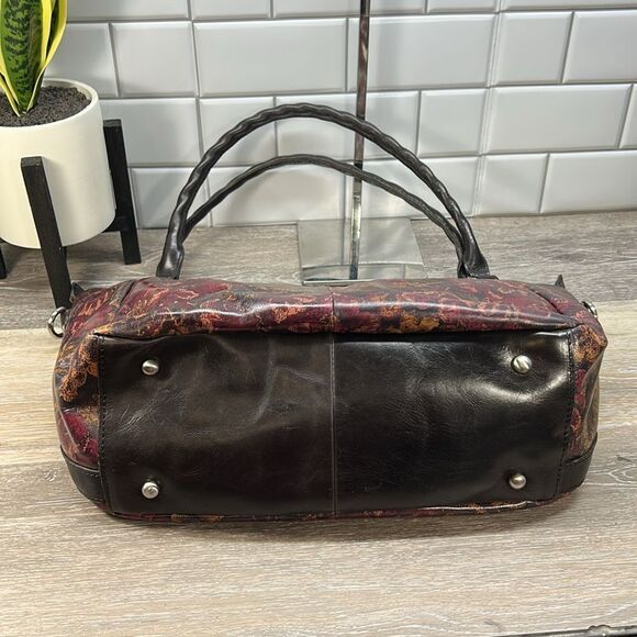 Patricia Nash Floral Tapestry Tote - Burgundy and Brown - Picture 3 of 9